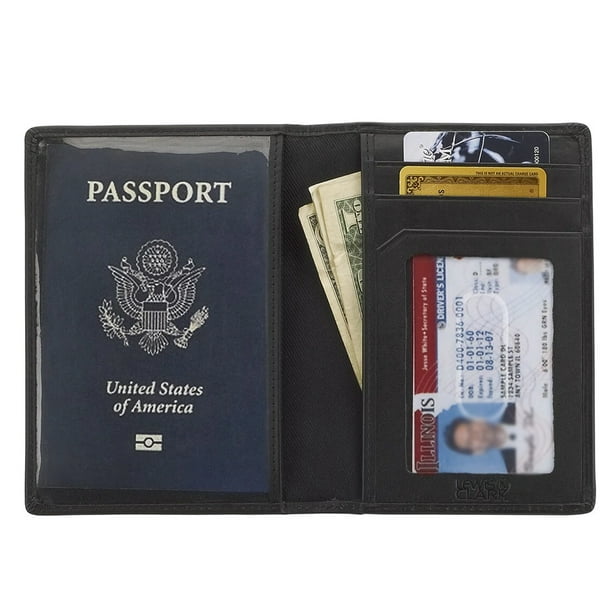 Leather Passport Holder Travel Wallet RFID Blocking ID Card Case Cover Purse New